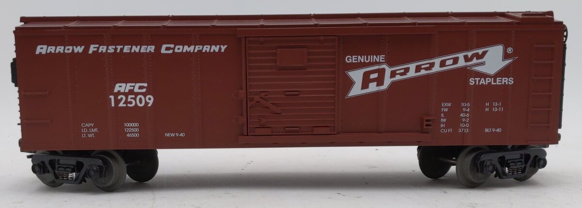MTH 30-7422 O Gauge Arrow Stapler Boxcar #12509