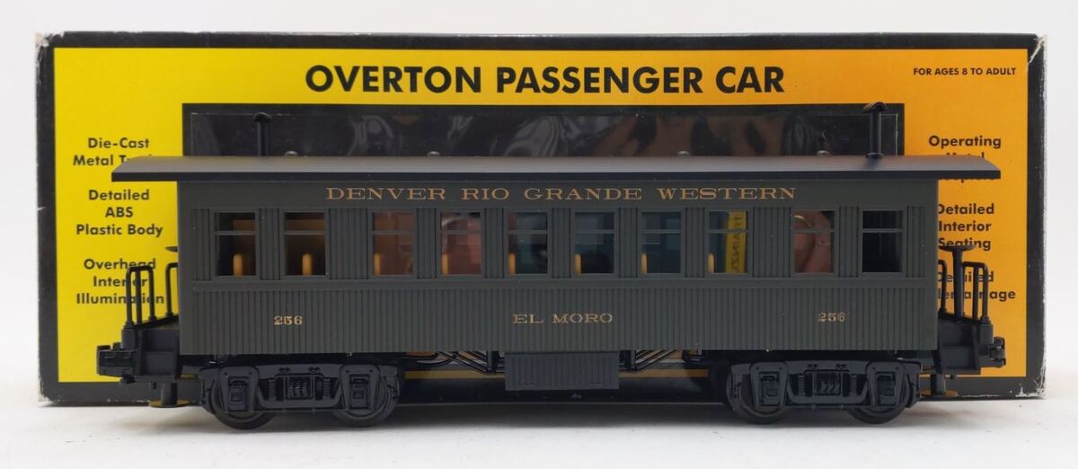 MTH 30-6406D O Gauge Denver & Rio Grande Overton Coach Car #256 NIB