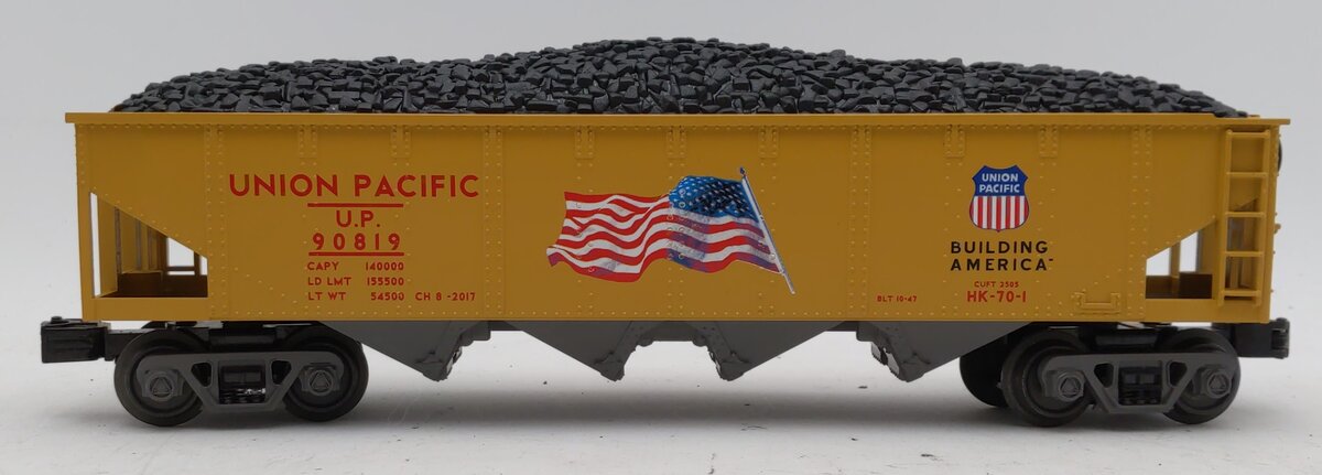 MTH 30-75638 O Union Pacific 4-Bay Hopper Car #90819
