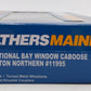 Walthers 910-8652 HO Burlington Northern International Bay Window Caboose #11995