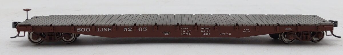 Walthers 920-104113 HO Soo Line 53' AAR Flatcar - Ready to Run #5205