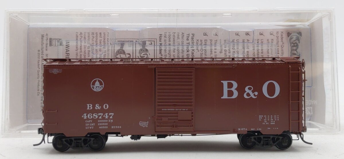 Kadee 4527 HO Baltimore & Ohio Pullman-Standard PS-1 40' Boxcar #468747