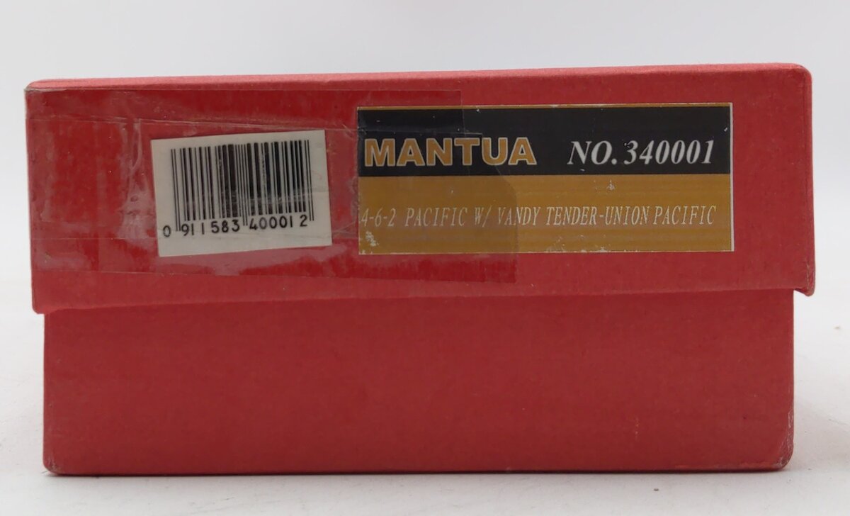 Mantua 340001 UP 4-6-2 Gray Pacific Steam Locomotive w/Vanderbilt