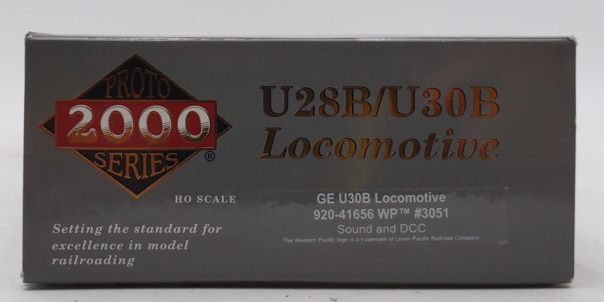 Walthers 920-41656 HO Western Pacific GE U30B PROTO 2000 TSU Sound w/DCC #3051