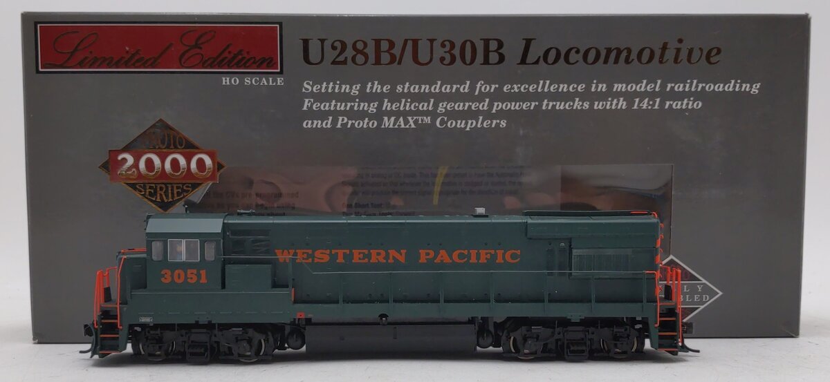 Walthers 920-41656 HO Western Pacific GE U30B PROTO 2000 TSU Sound w/DCC #3051