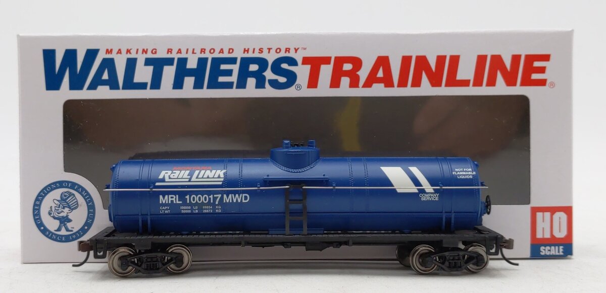 Walthers 931-1446 HO Montana Rail Link Tank Car #100017- Ready To Run