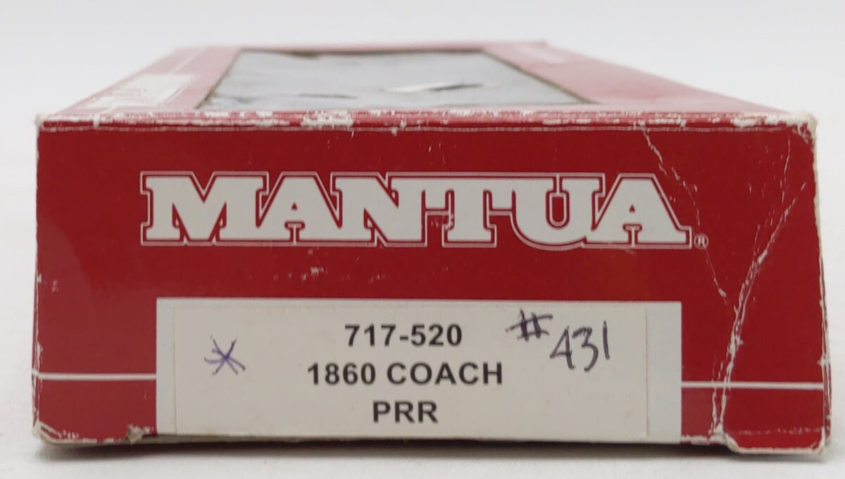 Mantua 717520 HO Scale Pennsylvania Railroad Wooden Coach Car #431