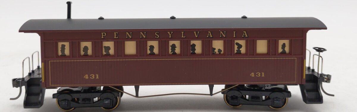 Mantua 717520 HO Scale Pennsylvania Railroad Wooden Coach Car #431