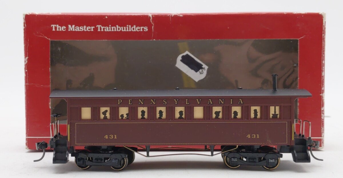 Mantua 717520 HO Scale Pennsylvania Railroad Wooden Coach Car #431