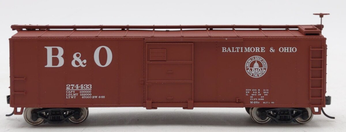Walthers 910-1709 HO Baltimore & Ohio 40' X-29 Boxcar - Ready to Run #274433