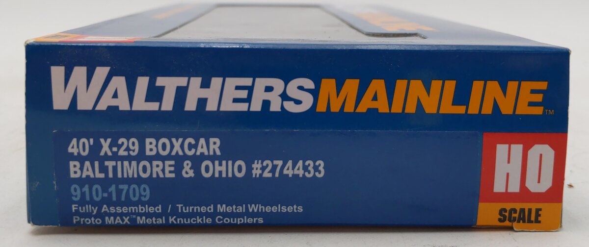 Walthers 910-1709 HO Baltimore & Ohio 40' X-29 Boxcar - Ready to Run #274433