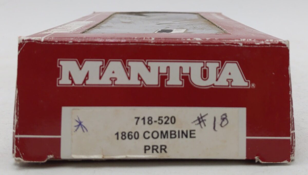 Mantua 718520 HO Pennsylvania RR Wooden Combine Car #18
