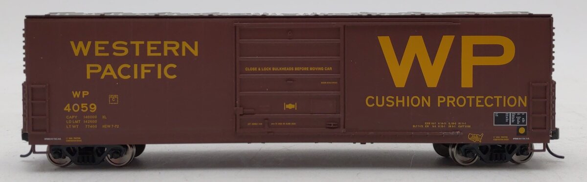 Walthers 910-1910 HO Western Pacific 50' Evans Smooth Side Boxcar RTR #4059