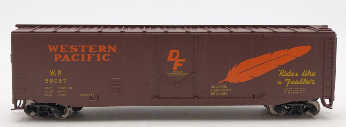 Walthers 931-1675 HO Western Pacific 50' Plug-Door Boxcar - Ready to Run  #56057