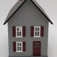 MTH 30-9024 O Gauge Assembled Row House With Porch Gray W/Red Shutters LN/Box