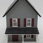 MTH 30-9024 O Gauge Assembled Row House With Porch Gray W/Red Shutters LN/Box