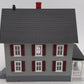 MTH 30-9024 O Gauge Assembled Row House With Porch Gray W/Red Shutters LN/Box
