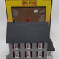 MTH 30-9024 O Gauge Assembled Row House With Porch Gray W/Red Shutters LN/Box