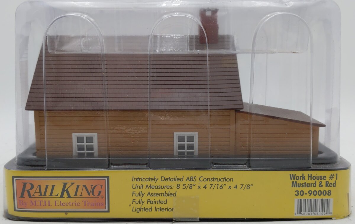 MTH 30-90008 O Gauge Mustard & Red Work House #1 LN