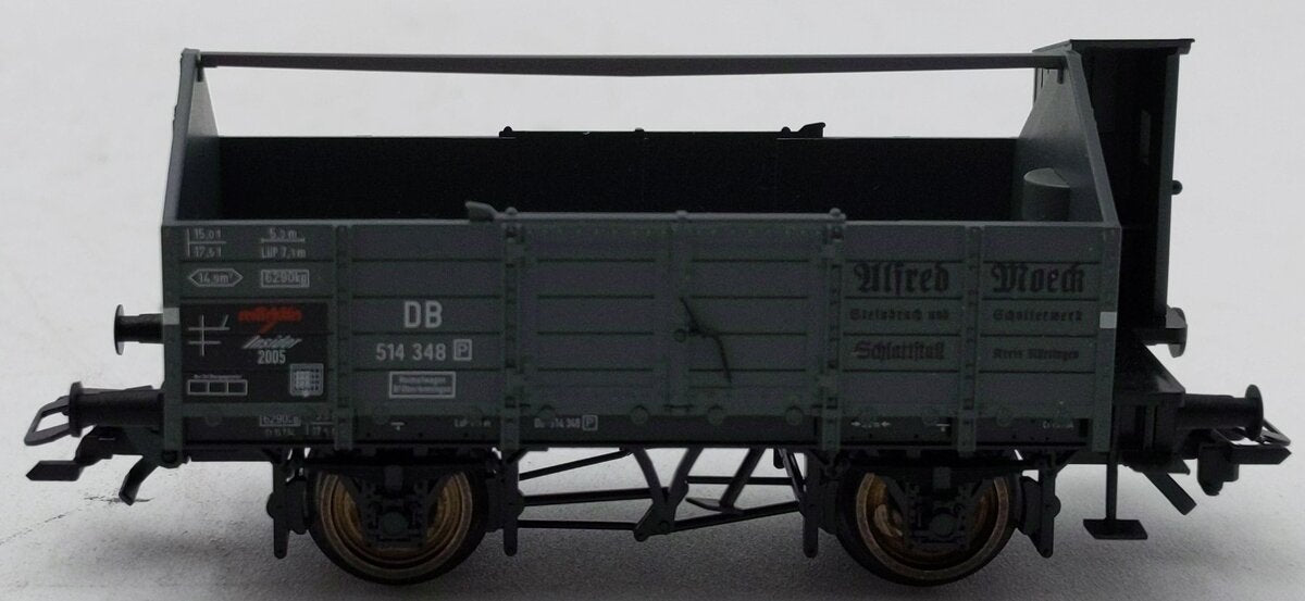 Marklin 46022 HO Deutsche Bahn 2005 Annual Insiders Gondola #514 348 LN/Box