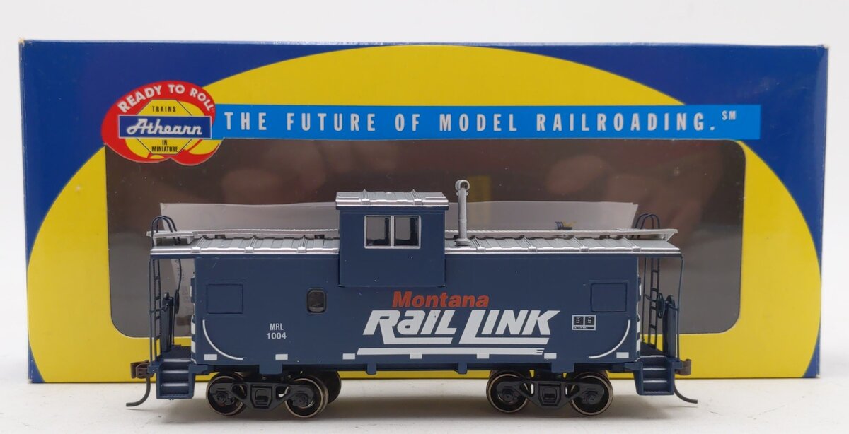 Athearn 75204 HO Montana Rail Link RTR Wide Vision Caboose #1004 LN/Box