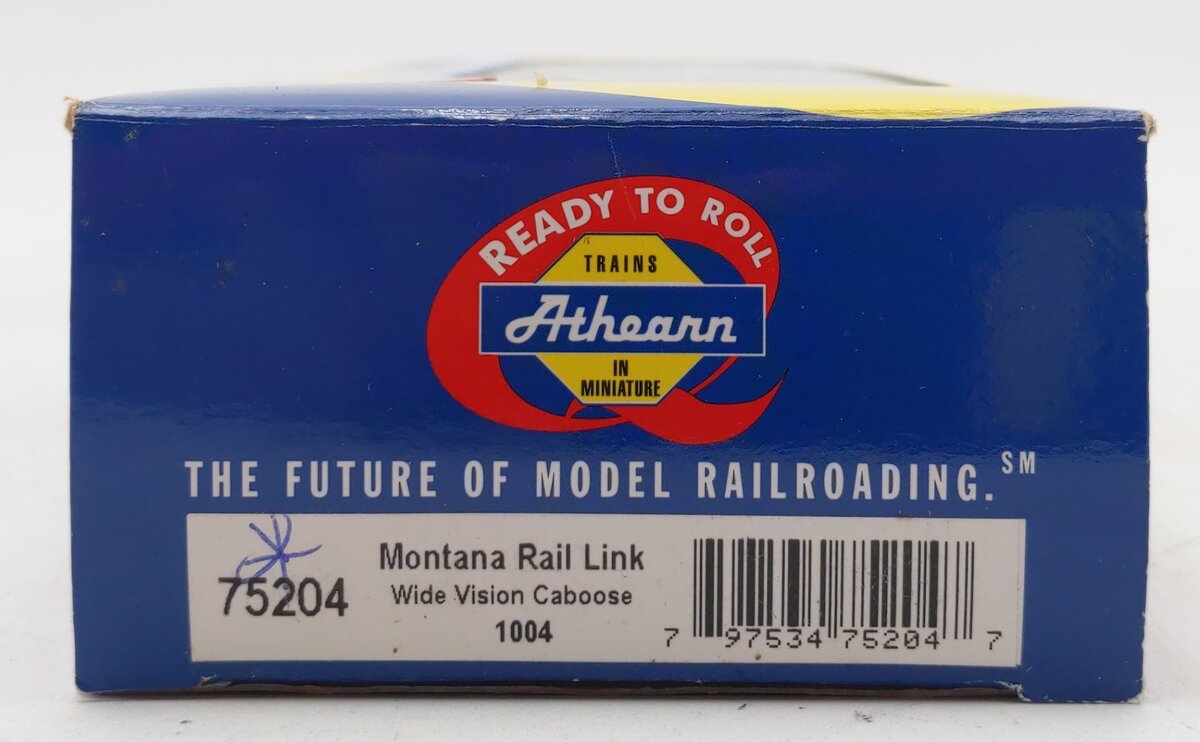 Athearn 75204 HO Montana Rail Link RTR Wide Vision Caboose #1004
