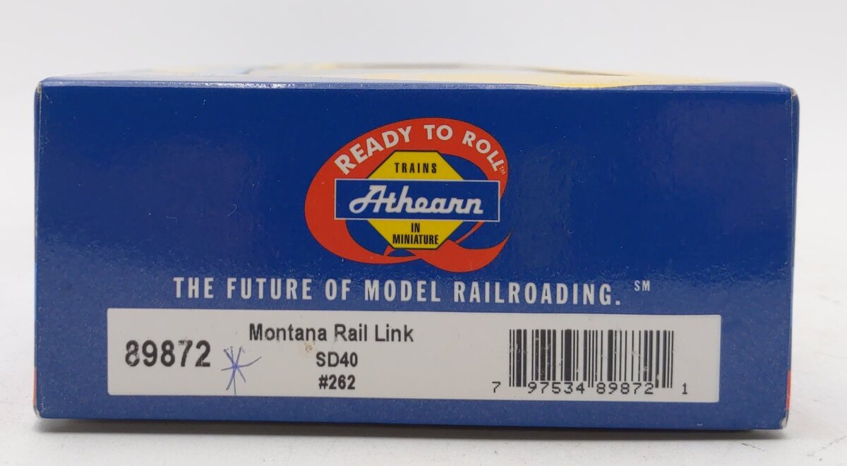 Athearn 89872 HO Montana Rail Link SD40 Diesel Locomotive #262