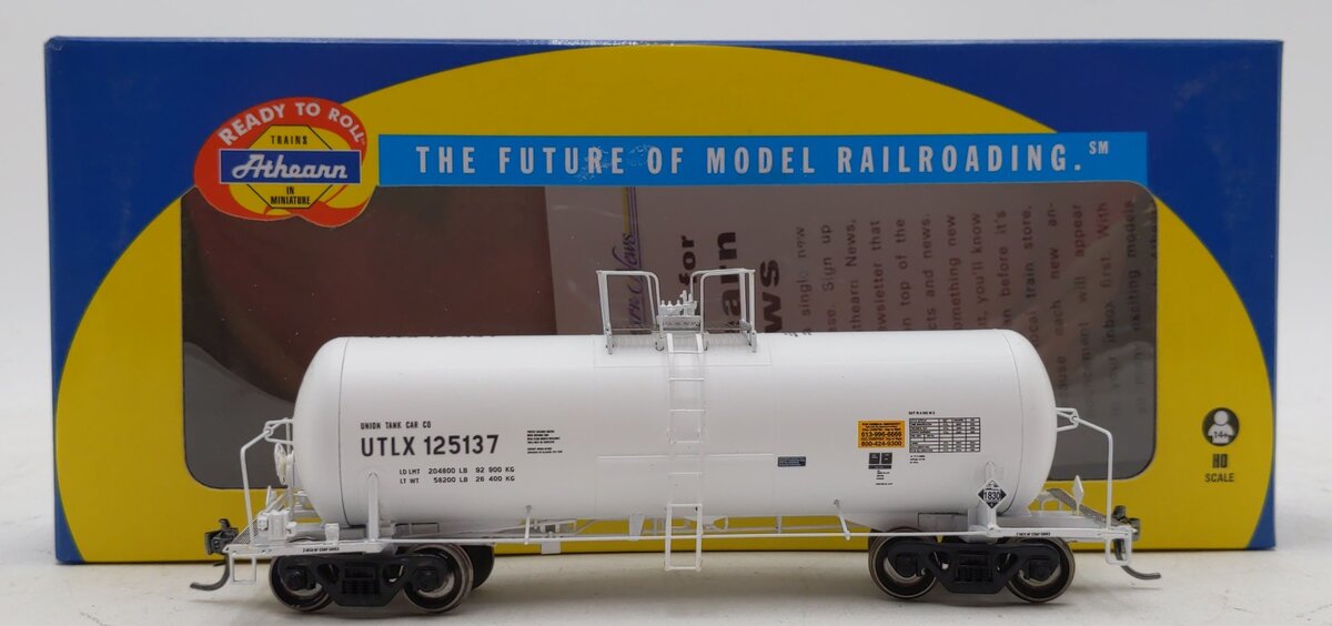 Athearn 96123 HO UTLX RTR 13,600-Gallon Acid Tank #125137