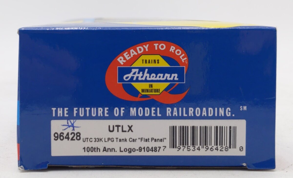 Athearn 96428 HO Scale UTLX 33,000 Gallon Flat Panel Tank Car #910487