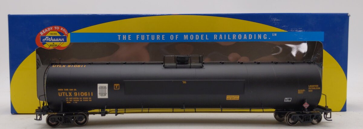 Athearn 96429 HO UTLX/100th 33.9K LPG Flat Side Tank Car #910611