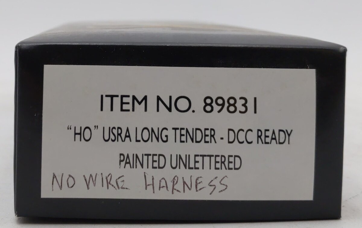 Bachmann 89831 HO Unlettered USRA Painted Long Tender -DCC Ready NIB