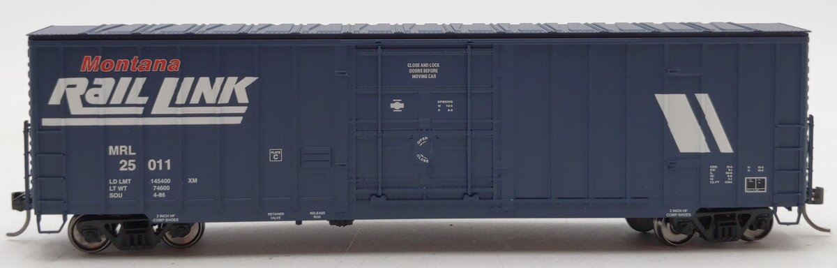 Fox Valley Models 30245 HO Montana Rail Link 7 Post Box Car #25011