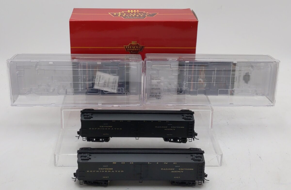Broadway Limited 1868 HO SOO Line GACX 53'6" Wood Reefer #4227,4279 (Pack of 2) NIB