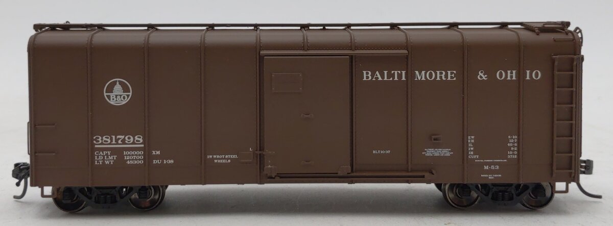 Fox Valley Models 30315 HO Scale Baltimore&Ohio Wagontop/Flat Dr Boxcar #381798