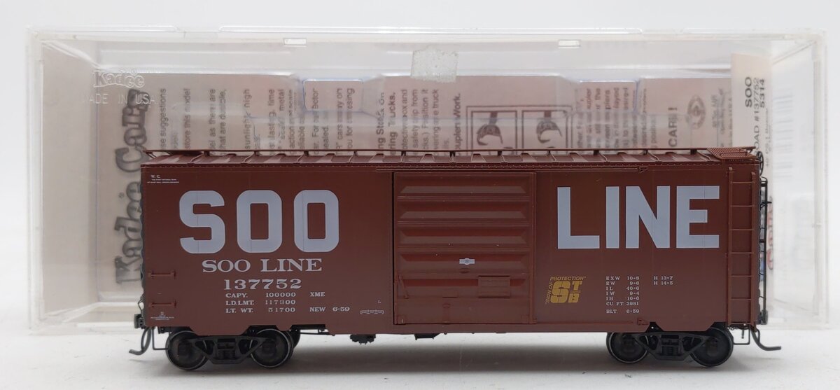 Kadee 5314 HO SOO Line Pullman-Standard PS-1 40' Boxcar #137752