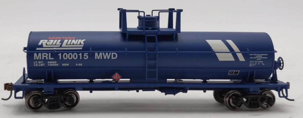 Roundhouse 14904 HO Montana Rail Link Chemical Tank Car #100015