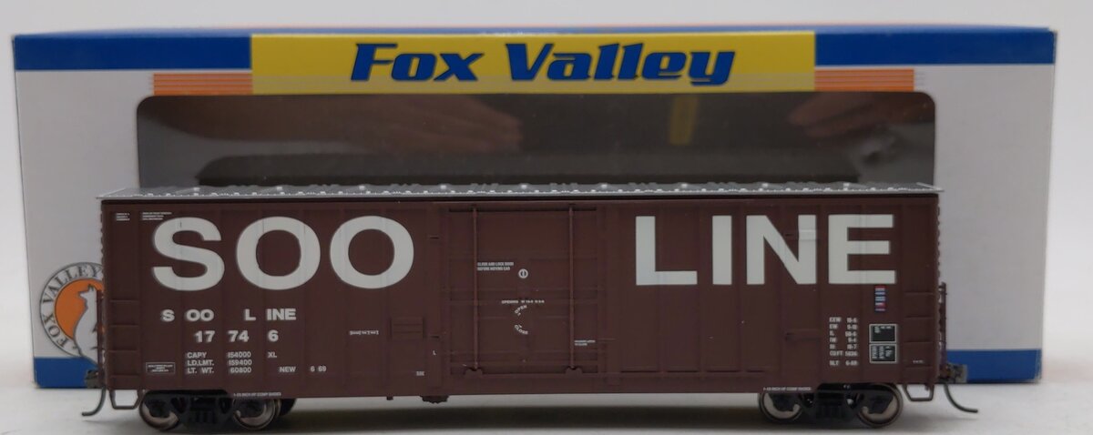 Fox Valley Models 30003 HO Scale SOO/Boxcar Red 7 Post Box #17746