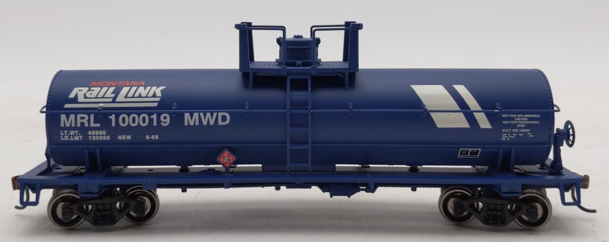 Roundhouse 14905 HO Montana Rail Link Chemical Tank Car #100019