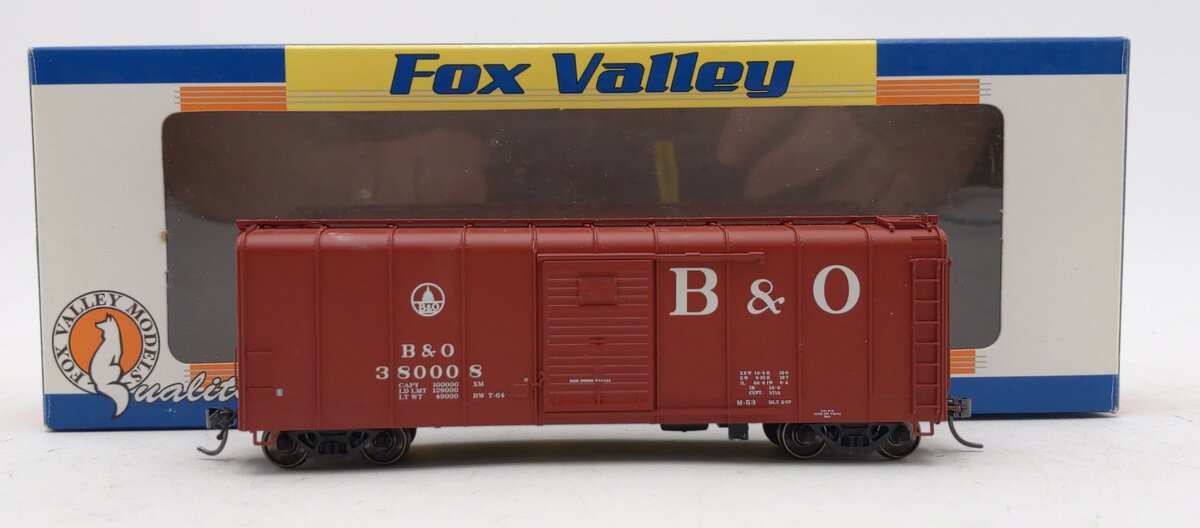 Fox Valley Models 30319 B&O Wagontop "Cap Dome Bill" Boxcar #380008