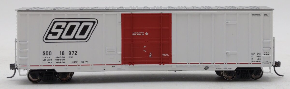 Fox Valley Models 30010 HO Scale Soo Line Box Car w/ Slant Logo #18972
