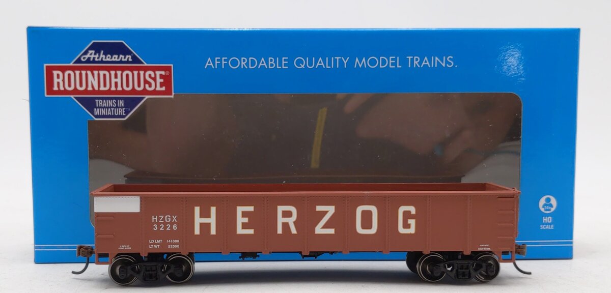 Roundhouse 87842 HO Herzog 40' Gondola #3226
