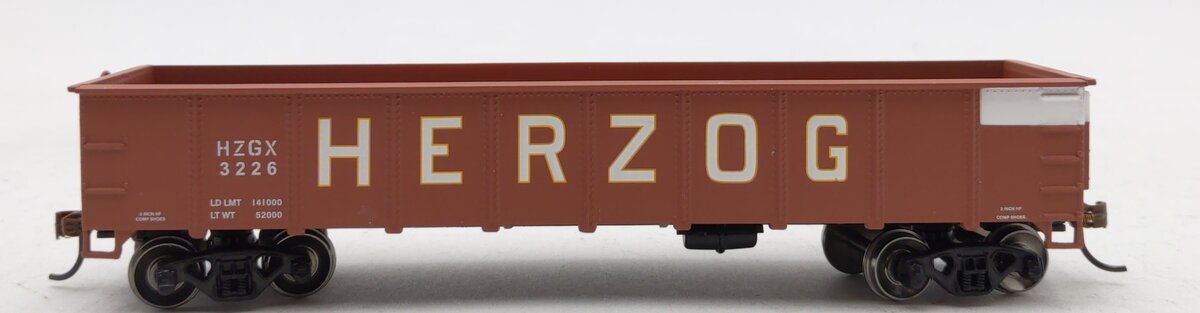 Roundhouse 87842 HO Herzog 40' Gondola #3226