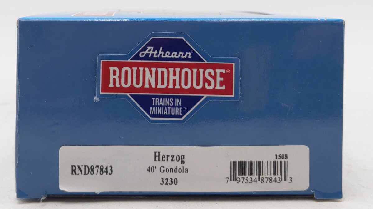Roundhouse 87843 HO Herzog 40' Gondola #3230