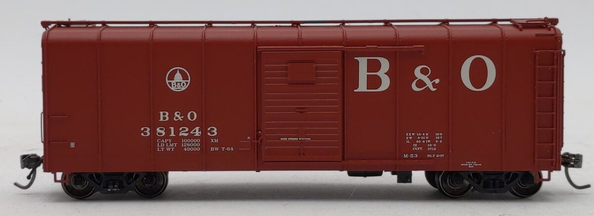 Fox Valley Models 30321 B&O Wagontop "Cap Dome Bill" Box Car #381243