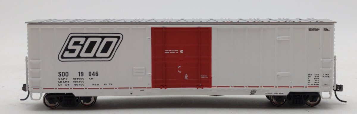 Fox Valley Models 30012 HO Scale SOO Slant Logo 7 Post Box Car #19046