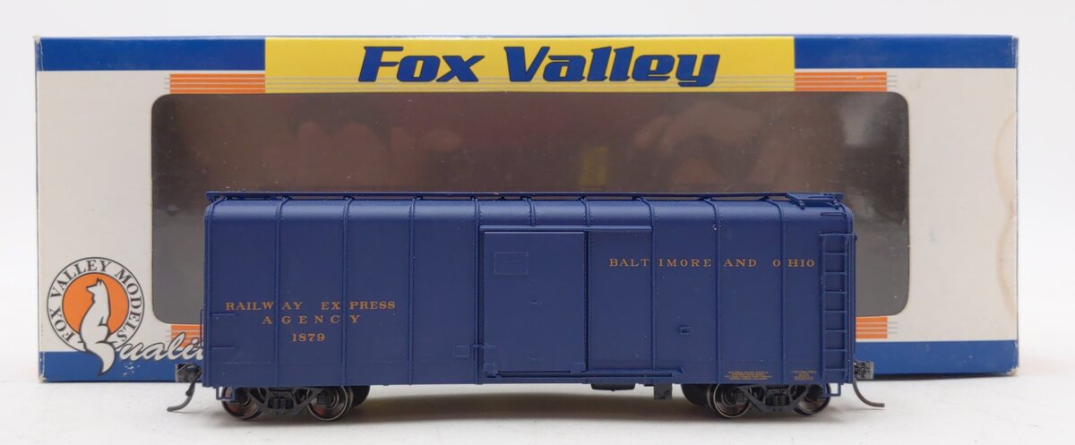 Fox Valley Models 30322 HO Scale B&O Wagontop Flat Dr C-16 Express Box Car #1879