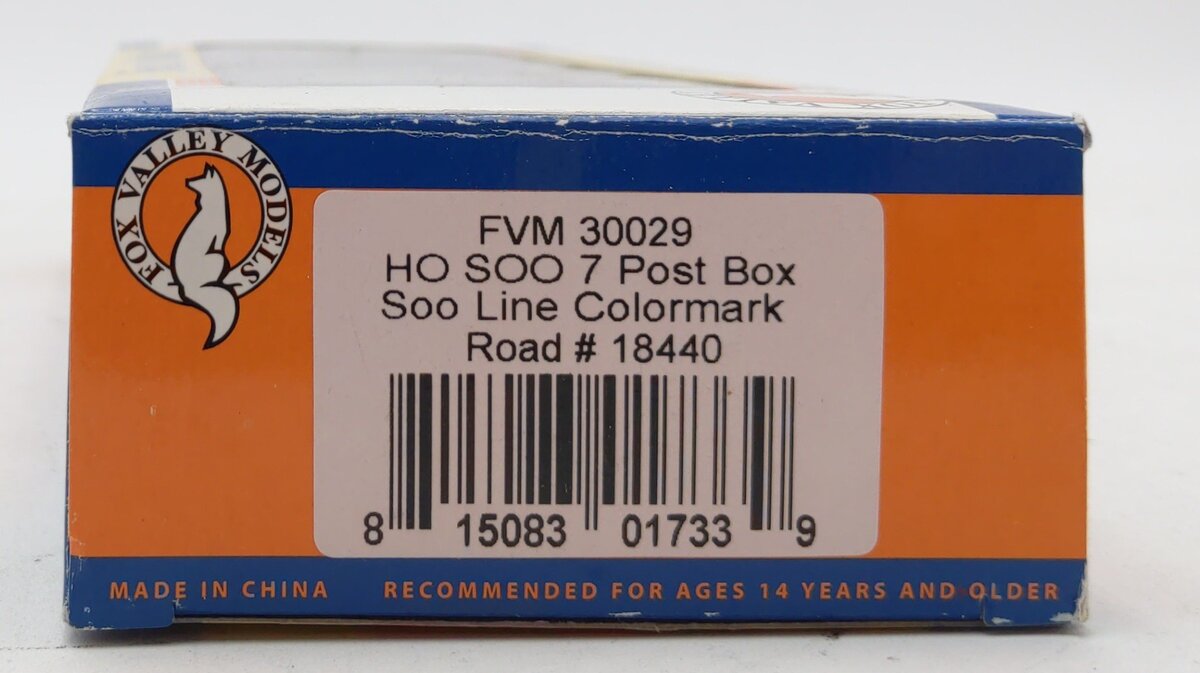 Fox Valley Models 30029 HO SOO 7 Post BOXCAR #18440