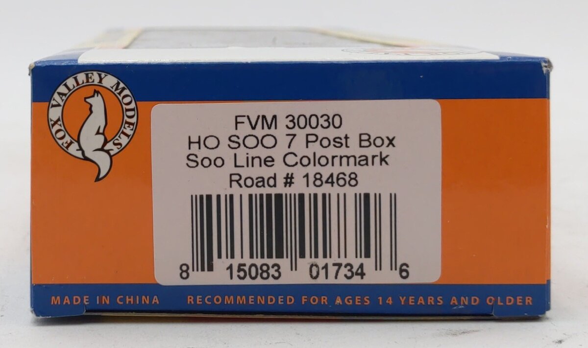 Fox Valley Models 30030 SOO 7 Post Boxcar  #18468