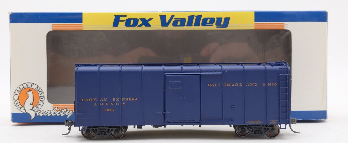 Fox Valley Models 30323 HO Scale B&O Wagontop Flat Dr C-16 Express Box Car #1885