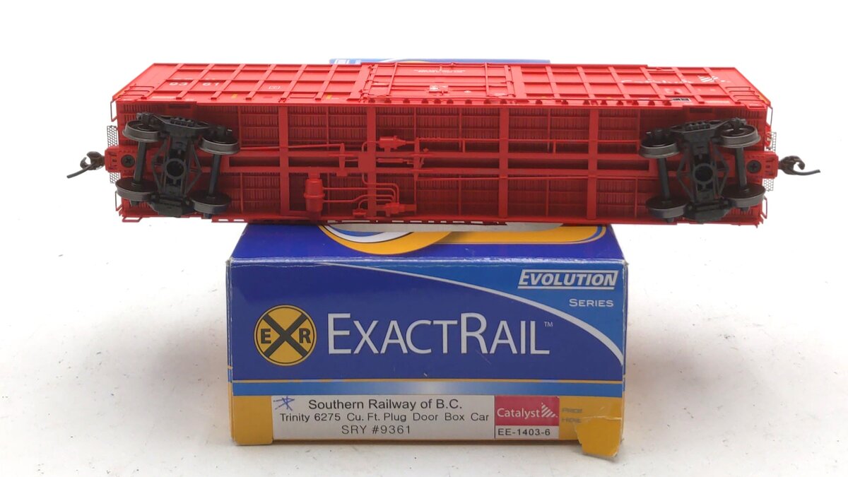 ExactRail EE-1403-6 HO Scale Southern Railway Trinity 6275 Cu. Ft. Box Car #9361 LN/Box